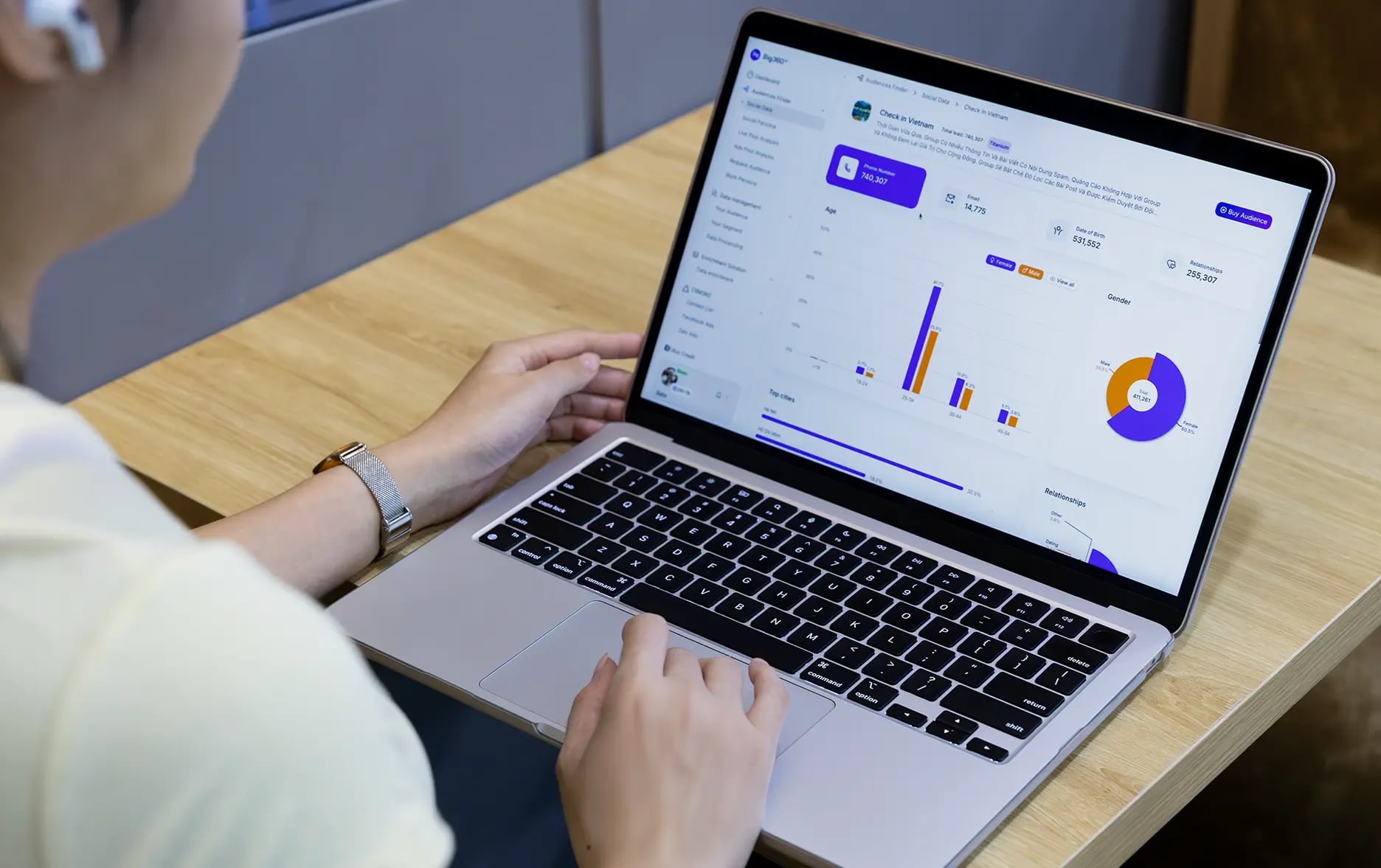 Banner image showing data analytics dashboard